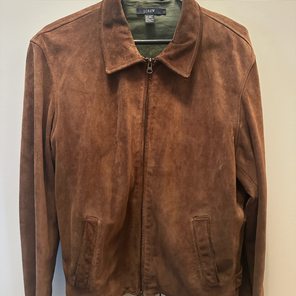 J. Crew Men's Brown Suede Jacket - Picture 5 of 6